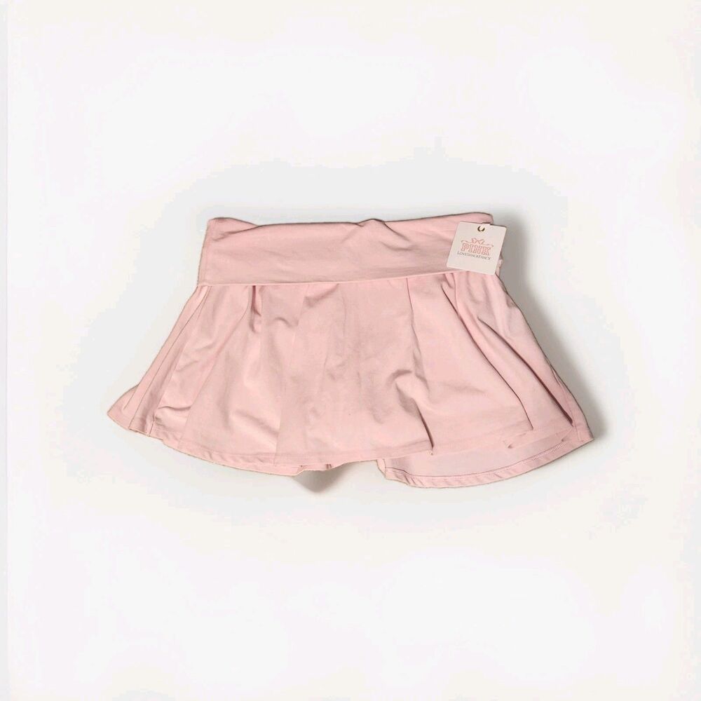 Pink by Victoria's Secret Women's Medium LoveShackFancy Foldover Skirt Skort NWT